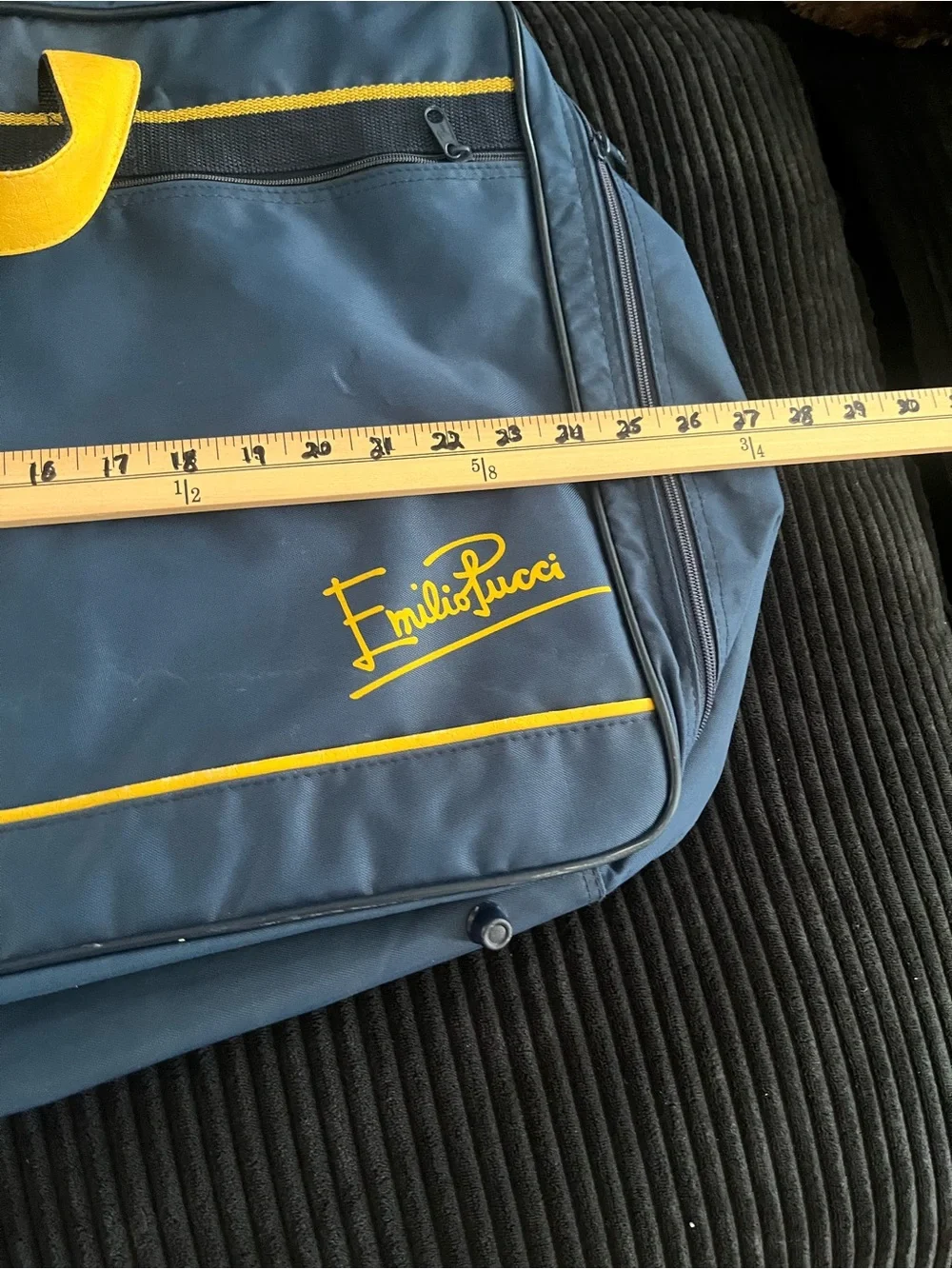 Emilio Pucci Navy and Yellow Garment Bag – Travel Garment Cover